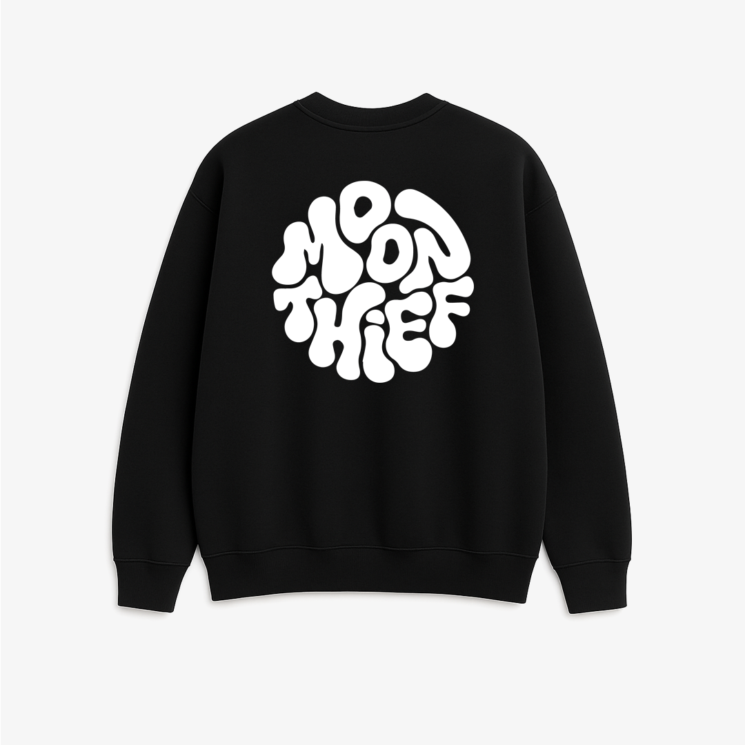 Moon Theif - Printed Oversized Sweatshirt
